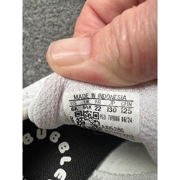 adidas Advantage CF I White/Green Toddler's Sneakers - Size 6K - ID5286 - Picture 5 of 7